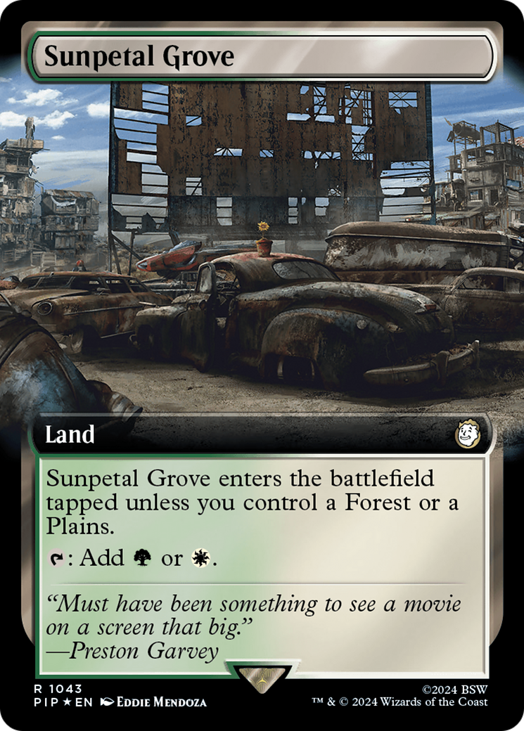 Sunpetal Grove (Extended Art) (Surge Foil) [Fallout] | GnG Games