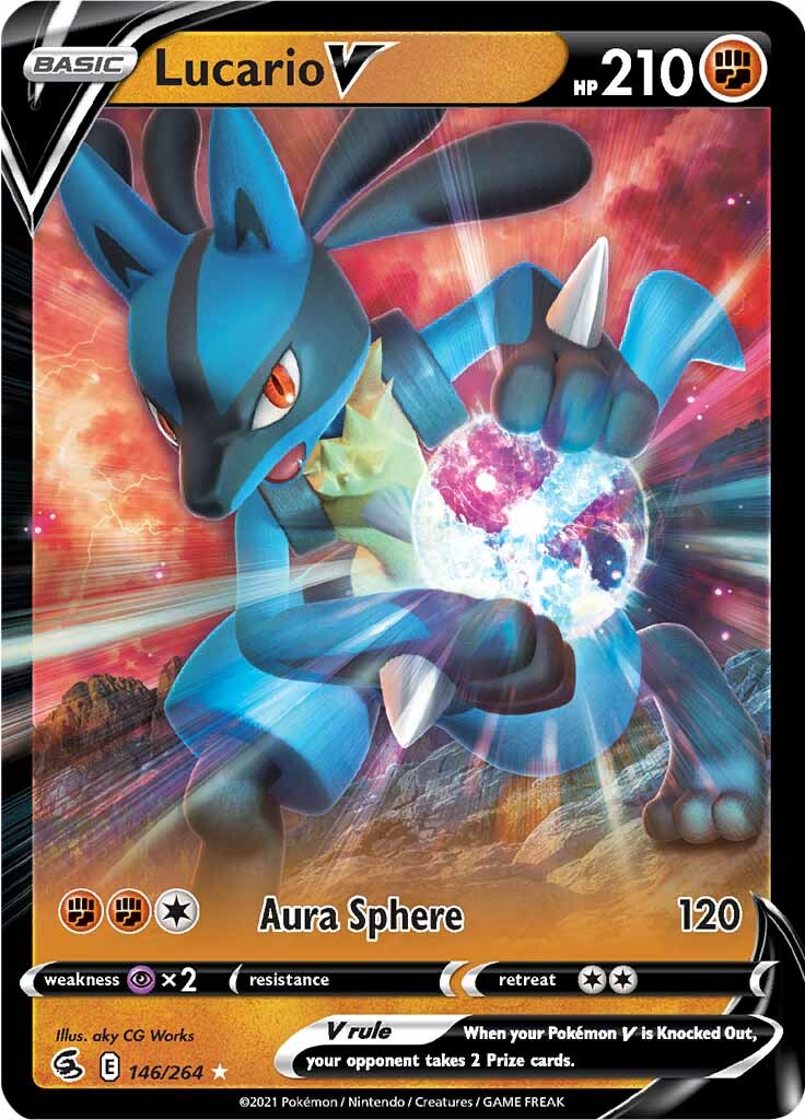 Lucario V (146/264) (Jumbo Card) [Sword & Shield: Fusion Strike] | GnG Games