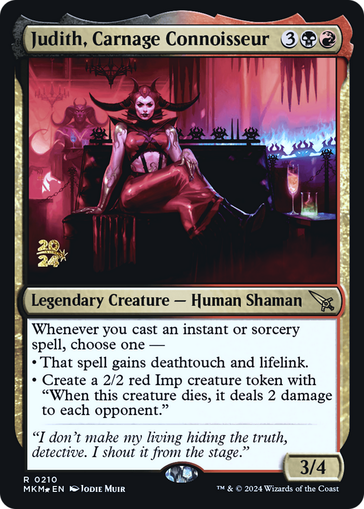 Judith, Carnage Connoisseur [Murders at Karlov Manor Prerelease Promos] | GnG Games