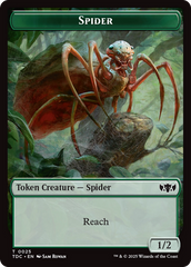 Wall // Spider Double-Sided Token [Tarkir: Dragonstorm Commander Tokens] | GnG Games