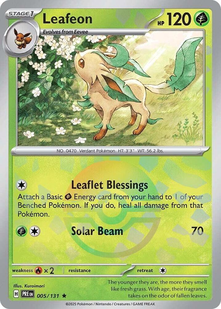 Leafeon (005/131) (Poke Ball Pattern) [Scarlet & Violet: Prismatic Evolutions] | GnG Games