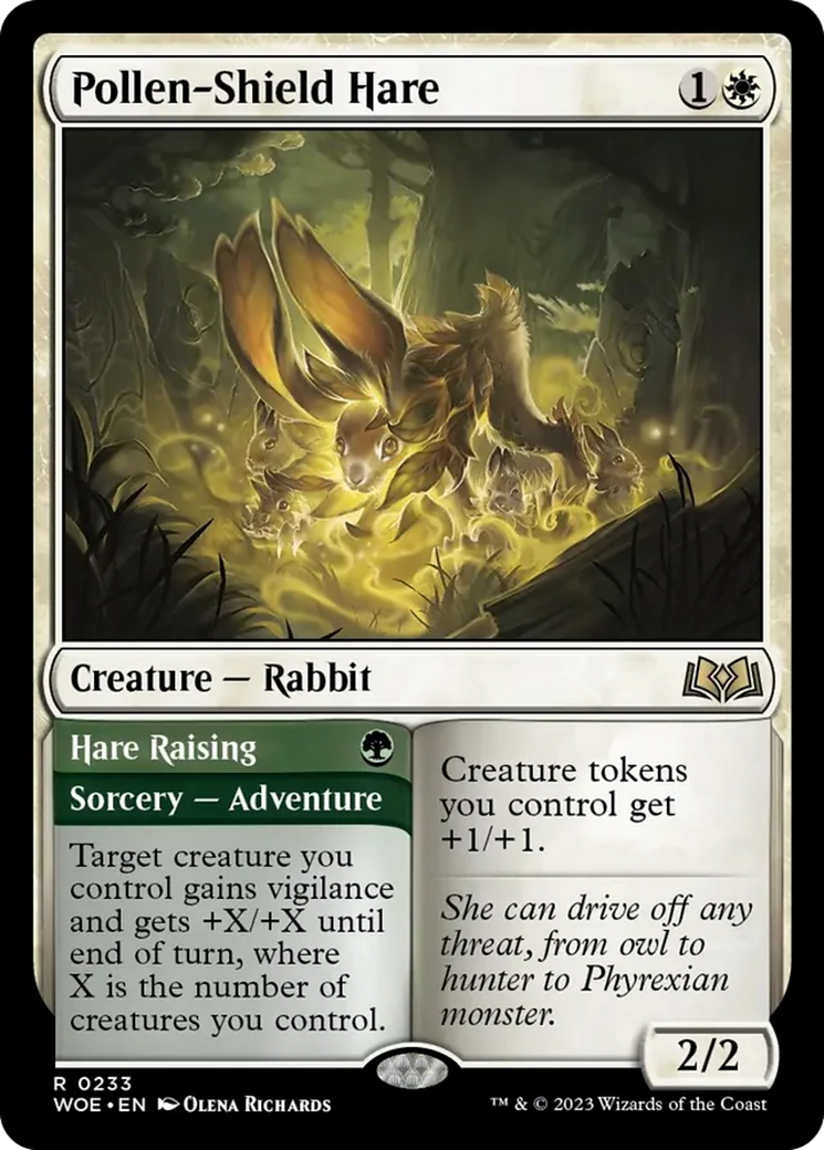 Pollen-Shield Hare // Hare Raising [Wilds of Eldraine] | GnG Games