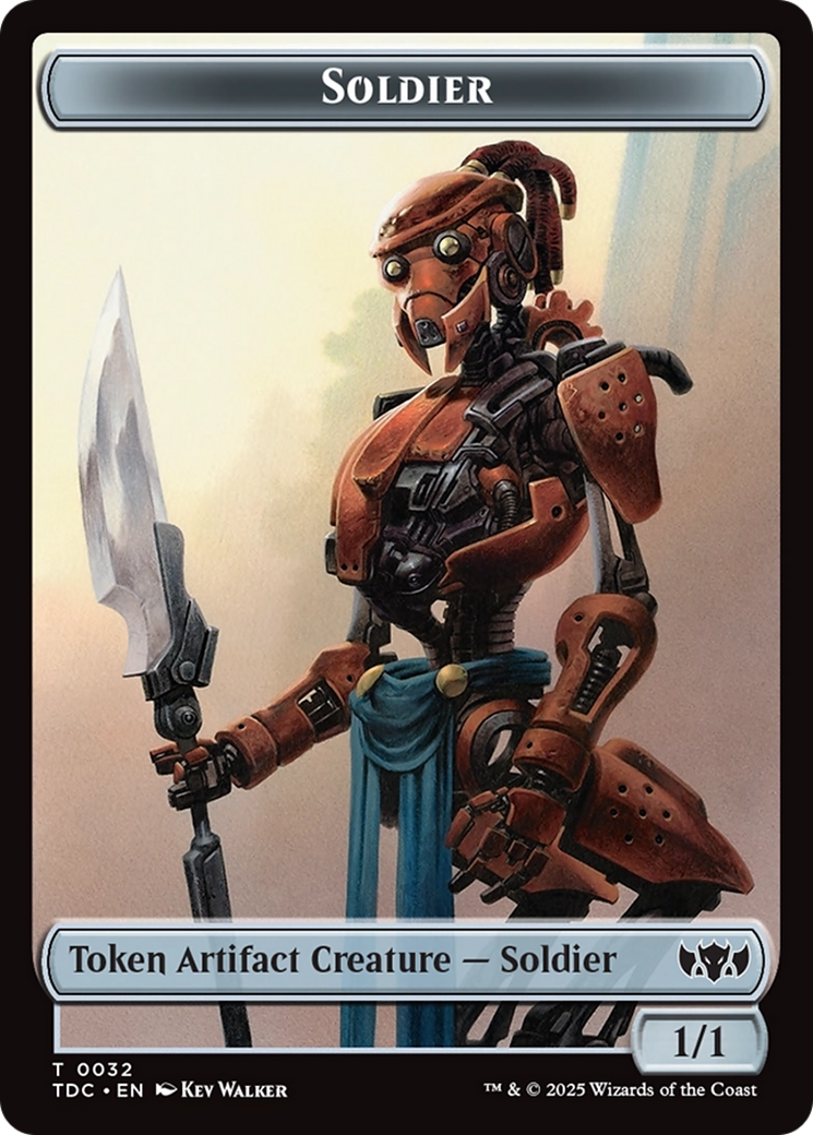 Solider (0032) // Copy Double-Sided Token [Tarkir: Dragonstorm Commander Tokens] | GnG Games