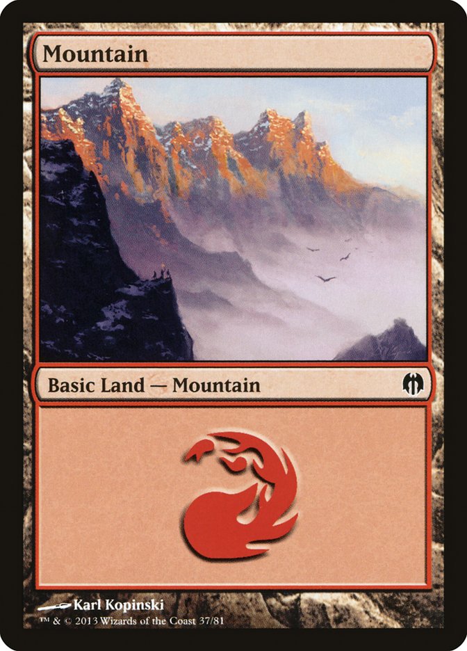 Mountain (37) [Duel Decks: Heroes vs. Monsters] | GnG Games