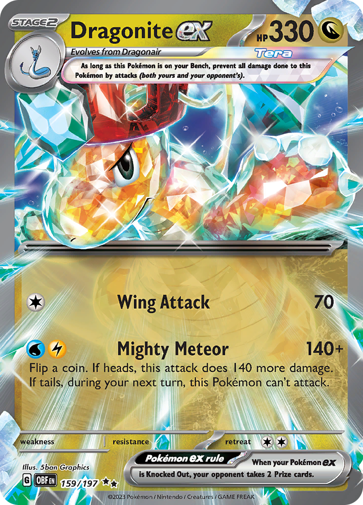 Dragonite ex (159/197) [Scarlet & Violet: Obsidian Flames] | GnG Games