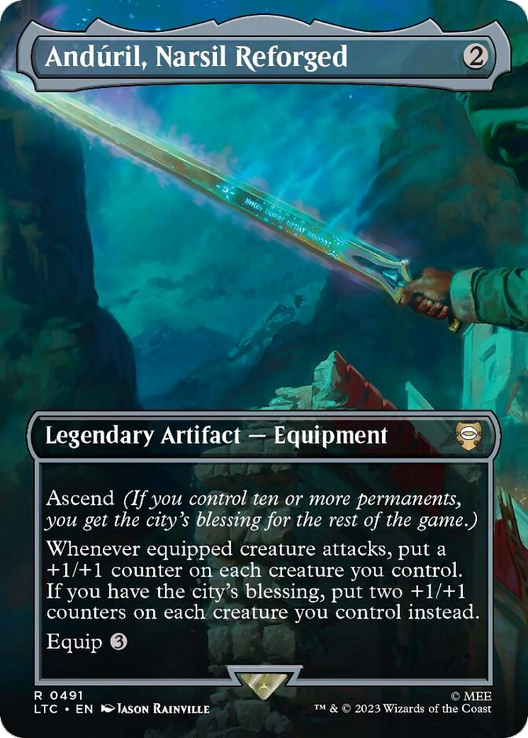 Anduril, Narsil Reforged (Borderless) [The Lord of the Rings: Tales of Middle-Earth Commander] | GnG Games