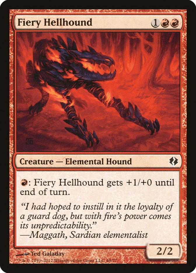 Fiery Hellhound [Duel Decks: Venser vs. Koth] | GnG Games