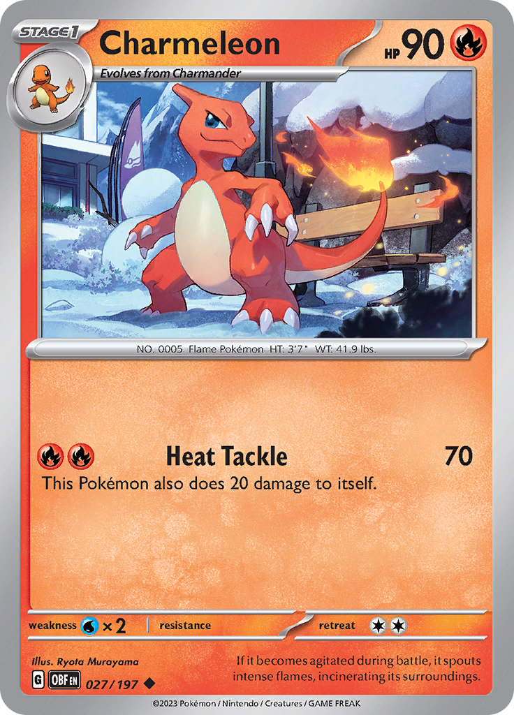 Charmeleon (027/197) [Scarlet & Violet: Obsidian Flames] | GnG Games