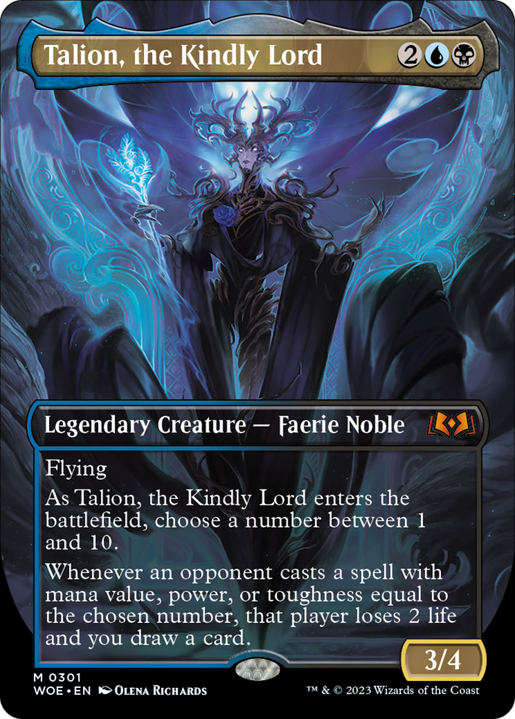 Talion, the Kindly Lord (Borderless Alternate Art) [Wilds of Eldraine] | GnG Games