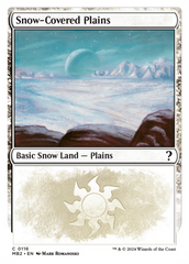 Snow-Covered Plains (White Border) [Mystery Booster 2] | GnG Games