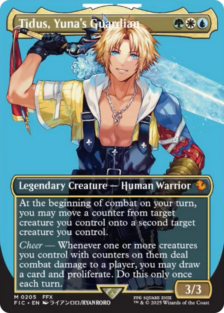 Tidus, Yuna's Guardian (Borderless) [FINAL FANTASY Commander] | GnG Games