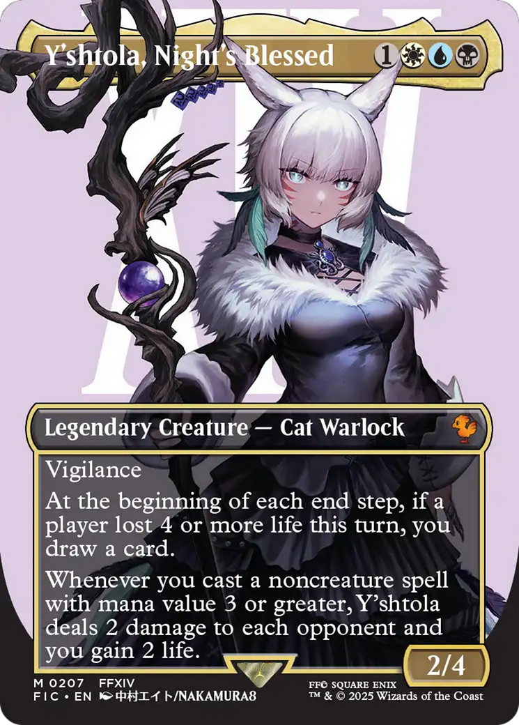 Y'shtola, Night's Blessed (Borderless) (Surge Foil) [FINAL FANTASY Commander] | GnG Games