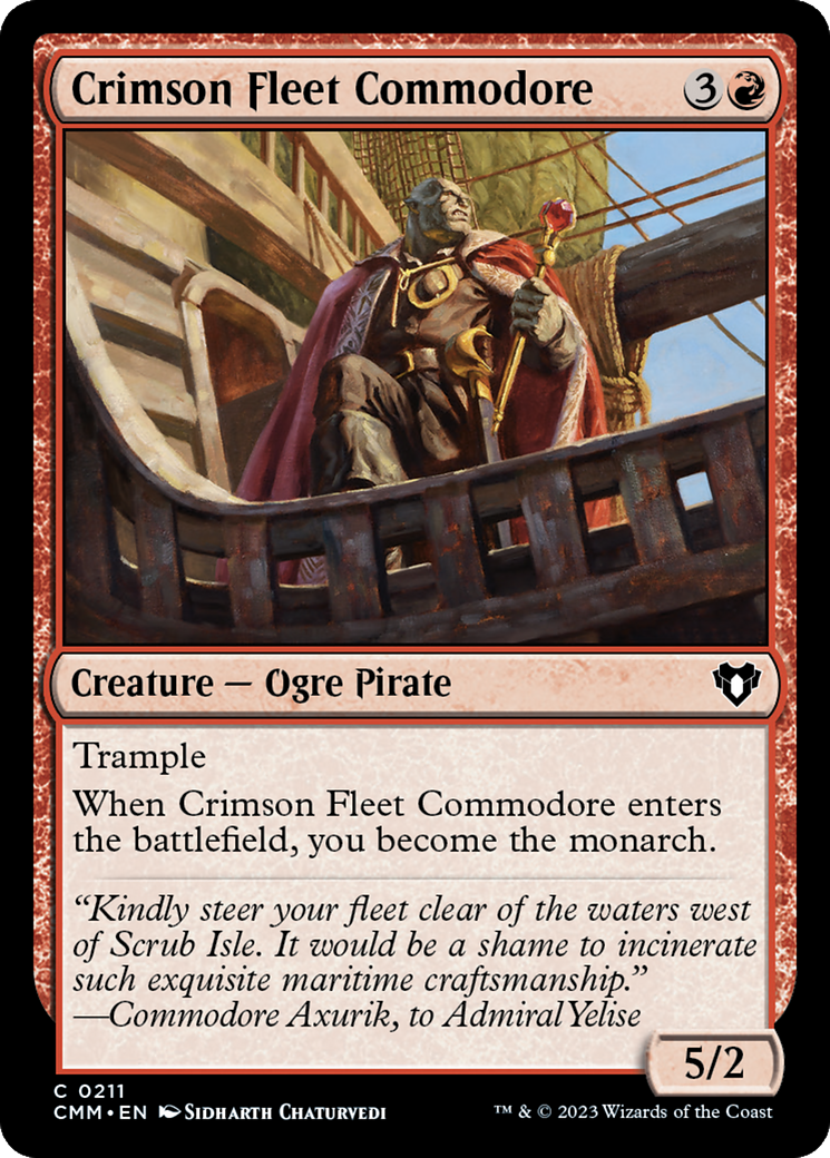 Crimson Fleet Commodore [Commander Masters] | GnG Games