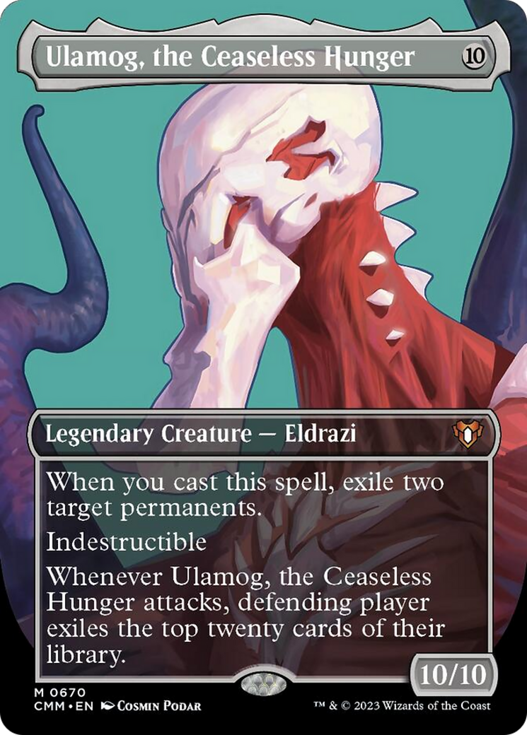 Ulamog, the Ceaseless Hunger (Borderless Profile) [Commander Masters] | GnG Games