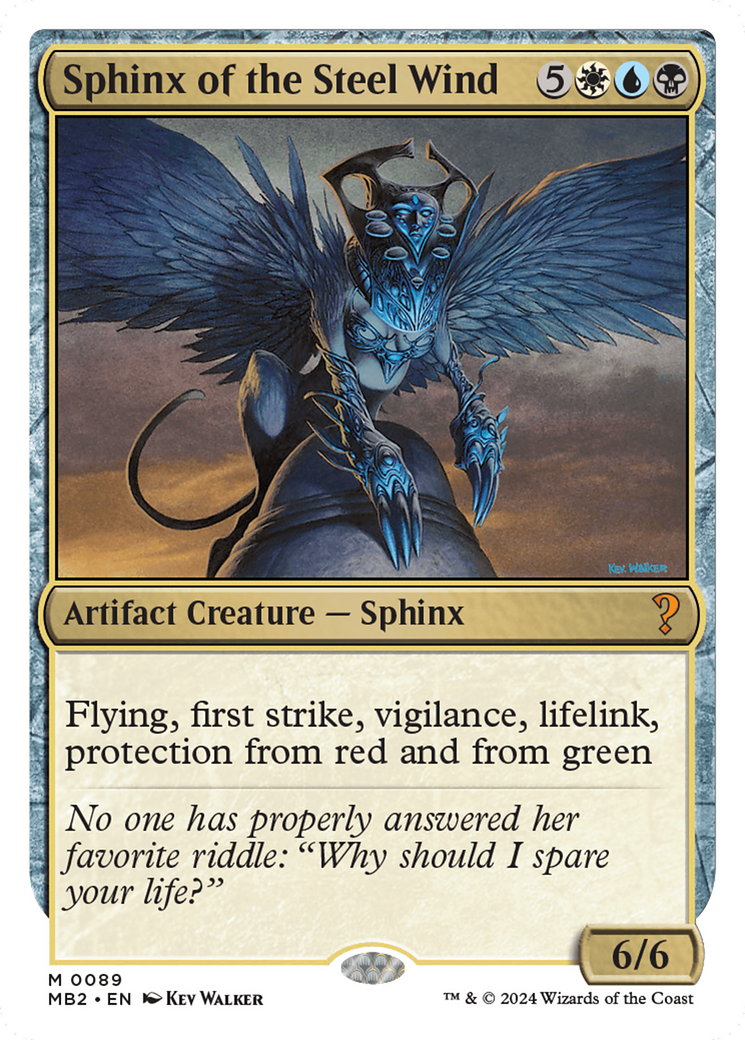 Sphinx of the Steel Wind (White Border) [Mystery Booster 2] | GnG Games