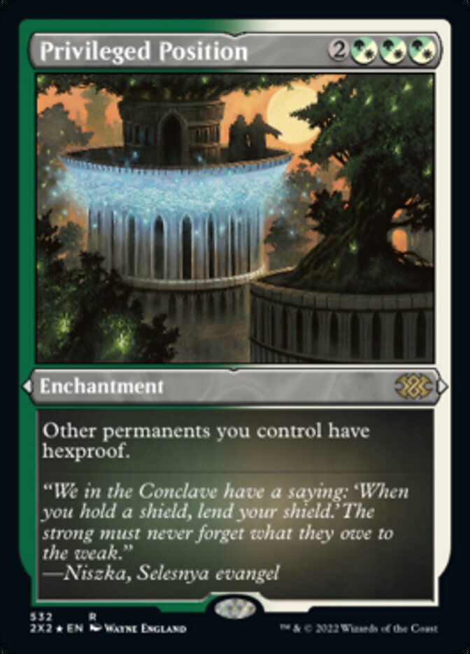 Privileged Position (Foil Etched) [Double Masters 2022] | GnG Games