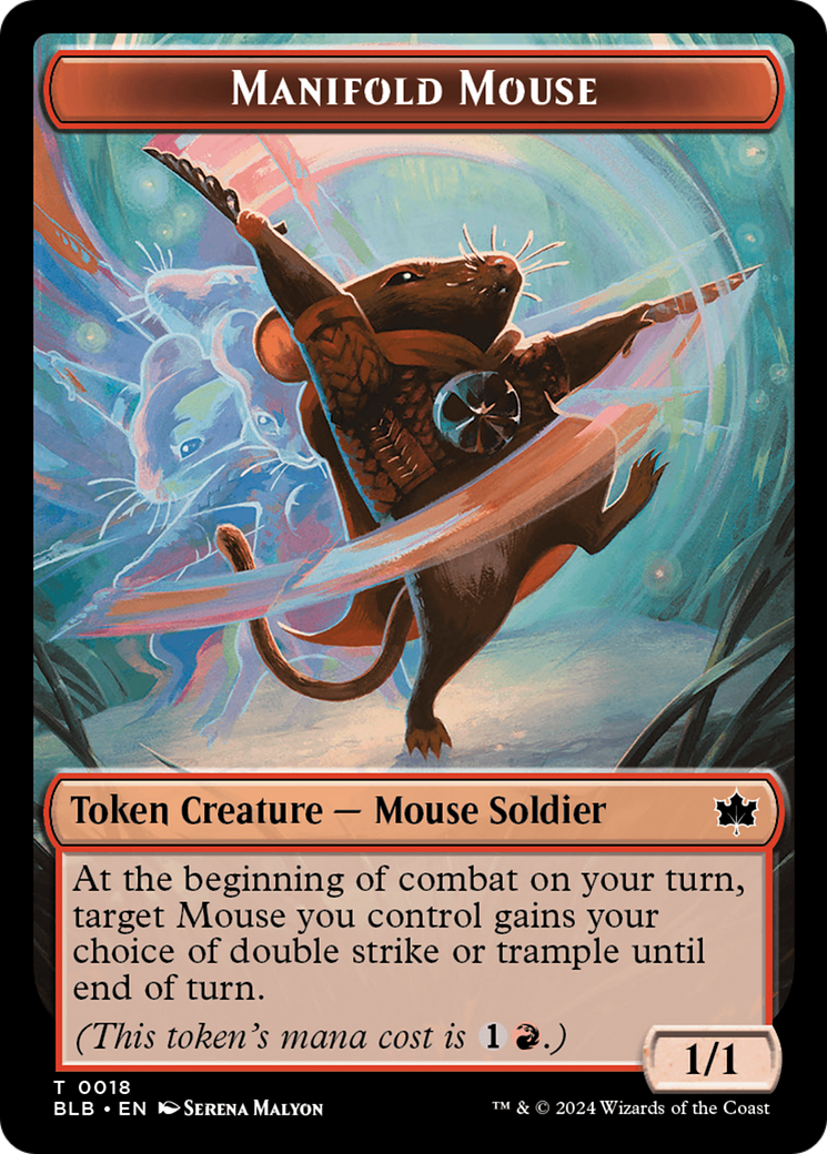 Sword // Manifold Mouse Double-Sided Token [Bloomburrow Tokens] | GnG Games