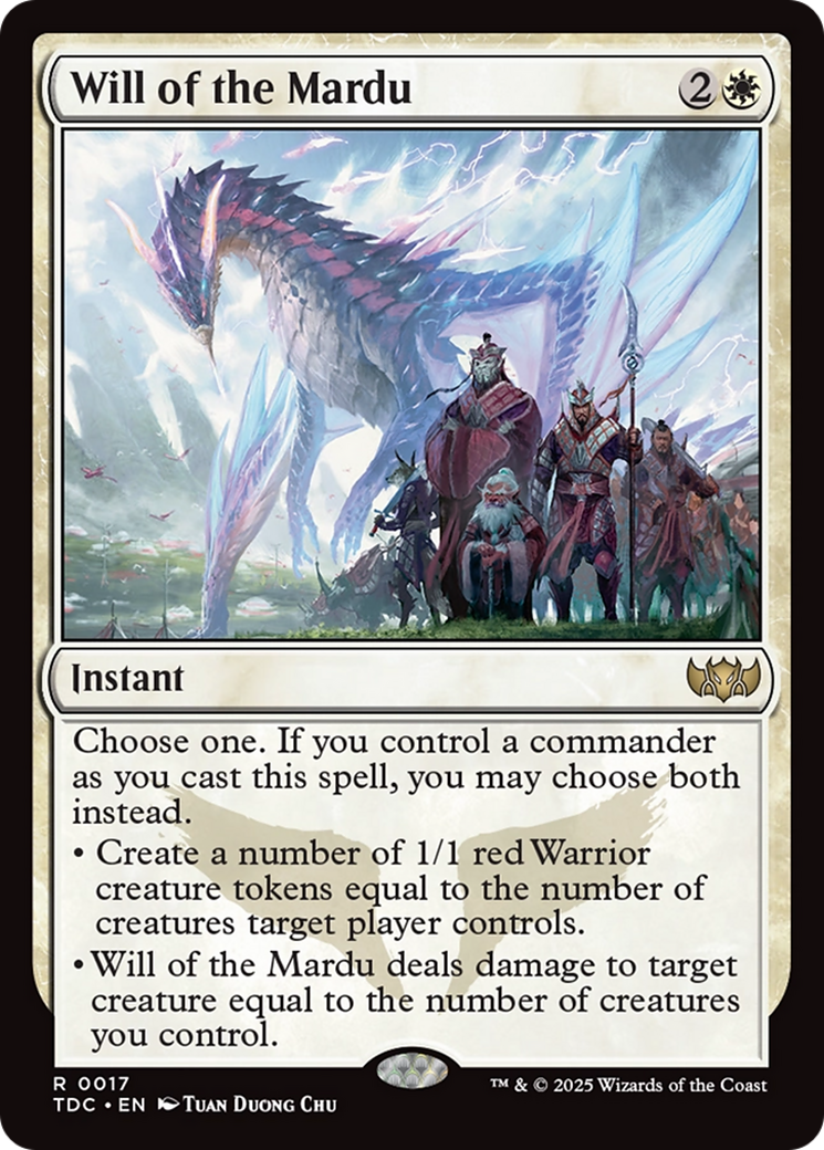 Will of the Mardu [Tarkir: Dragonstorm Commander] | GnG Games
