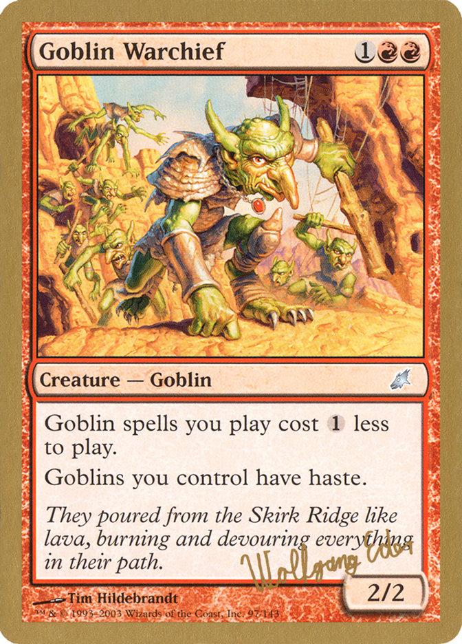 Goblin Warchief (Wolfgang Eder) [World Championship Decks 2003] | GnG Games