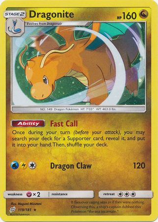 Dragonite (119/181) (Cosmos Holo) [Sun & Moon: Team Up] | GnG Games