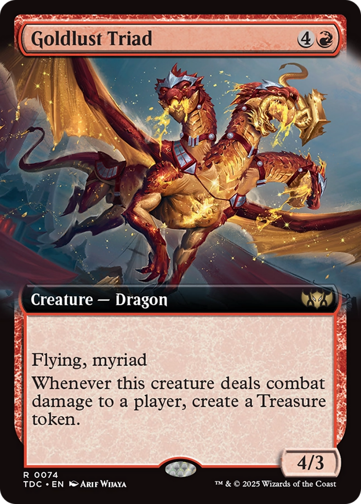 Goldlust Triad (Extended Art) [Tarkir: Dragonstorm Commander] | GnG Games