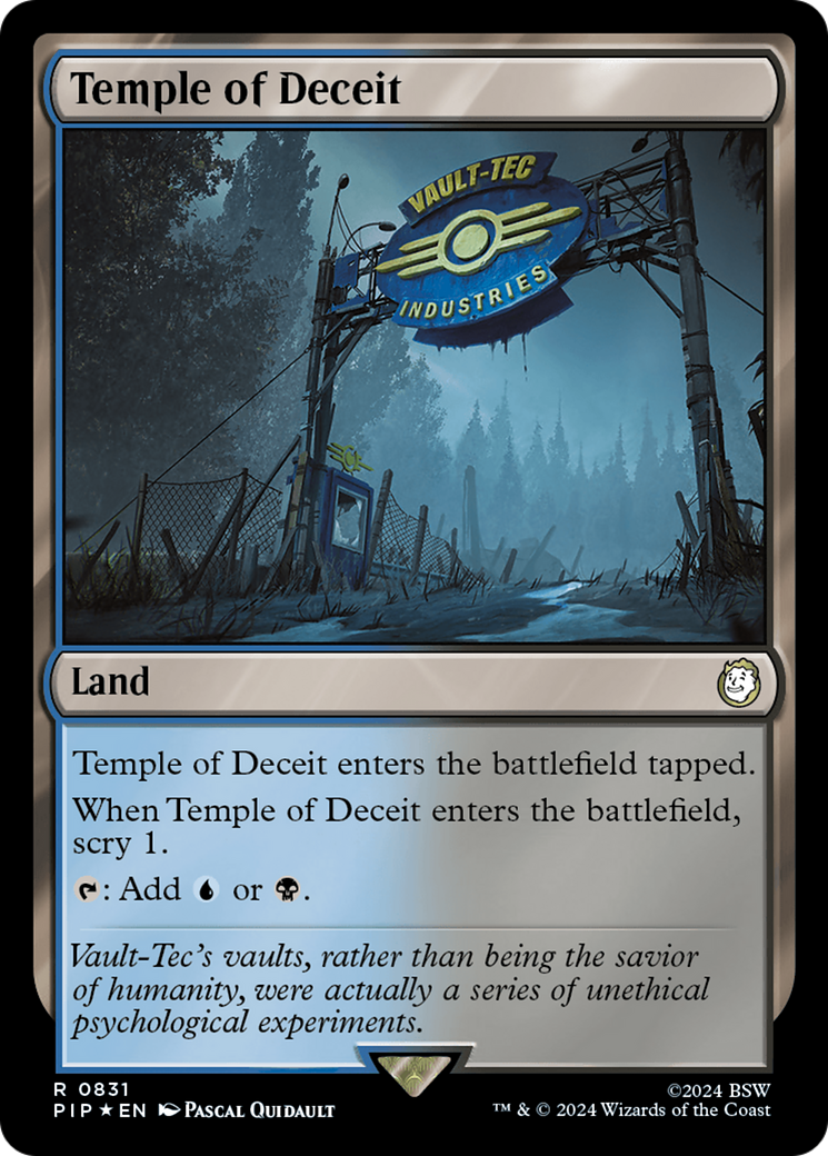 Temple of Deceit (Surge Foil) [Fallout] | GnG Games