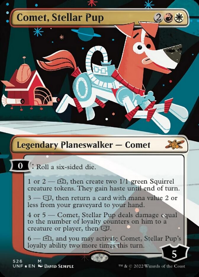 Comet, Stellar Pup (Borderless) (Galaxy Foil) [Unfinity] | GnG Games