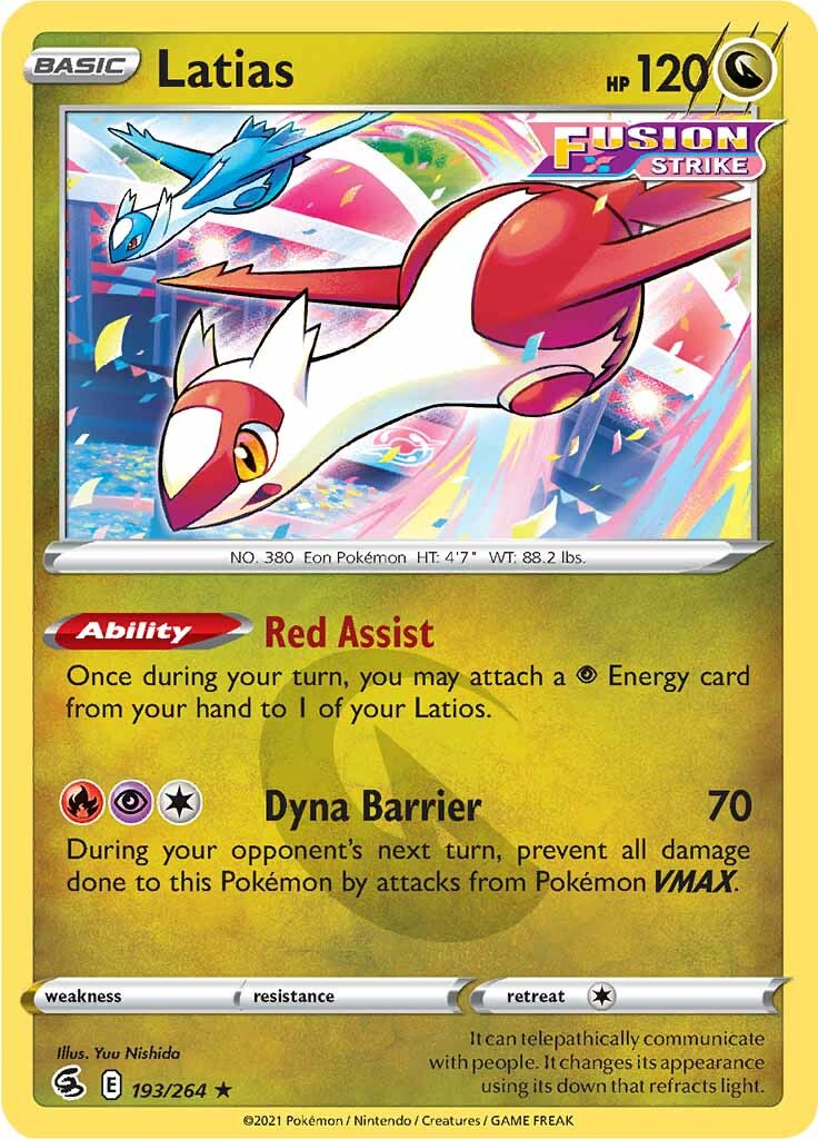 Latias (193/264) [Sword & Shield: Fusion Strike] | GnG Games