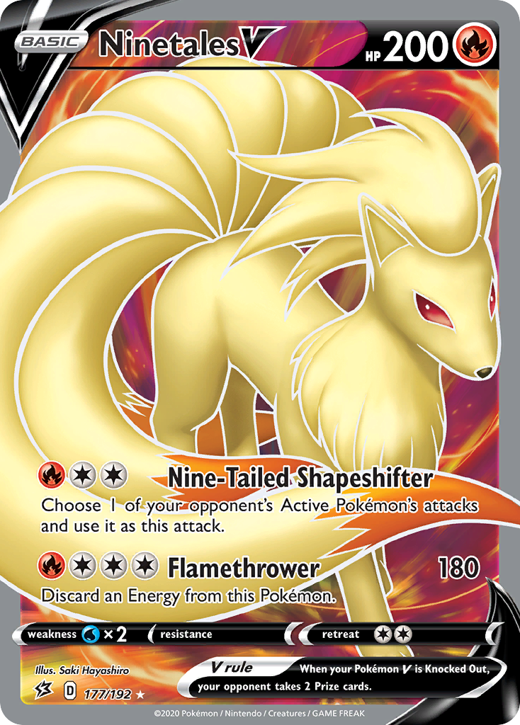 Ninetales V (177/192) [Sword & Shield: Rebel Clash] | GnG Games