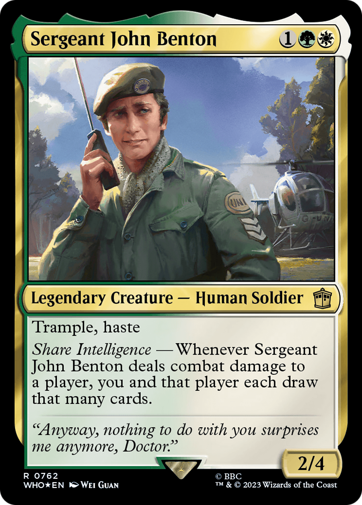 Sergeant John Benton (Surge Foil) [Doctor Who] | GnG Games