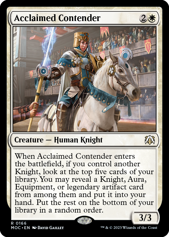 Acclaimed Contender [March of the Machine Commander] | GnG Games