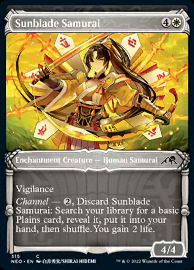 Sunblade Samurai (Showcase Samurai) [Kamigawa: Neon Dynasty] | GnG Games