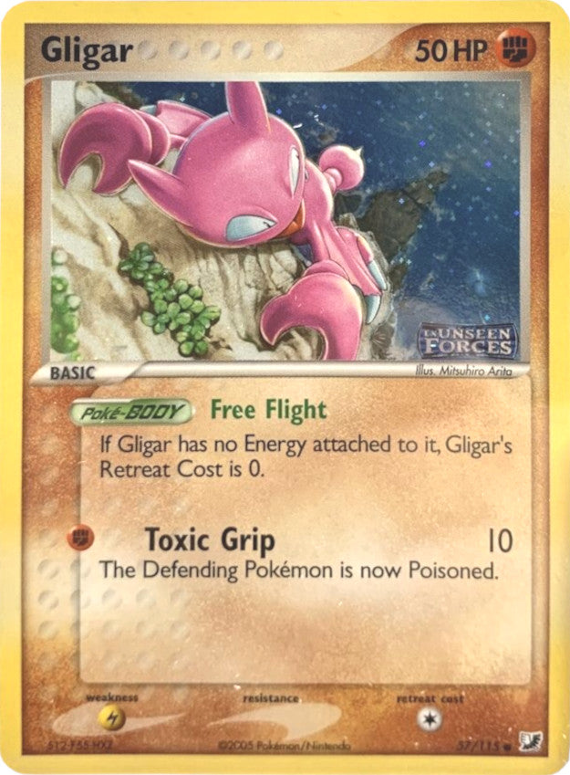 Gligar (57/115) (Stamped) [EX: Unseen Forces] | GnG Games