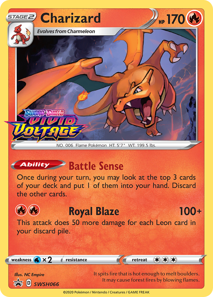 Charizard (SWSH066) (Prerelease Promo) [Sword & Shield: Black Star Promos] | GnG Games