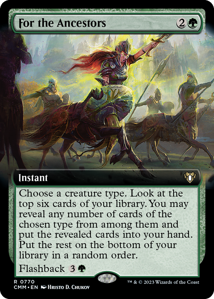 For the Ancestors (Extended Art) [Commander Masters] | GnG Games