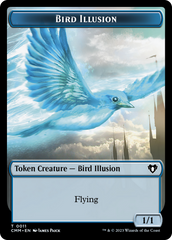 Bird // Bird Illusion Double-Sided Token [Commander Masters Tokens] | GnG Games