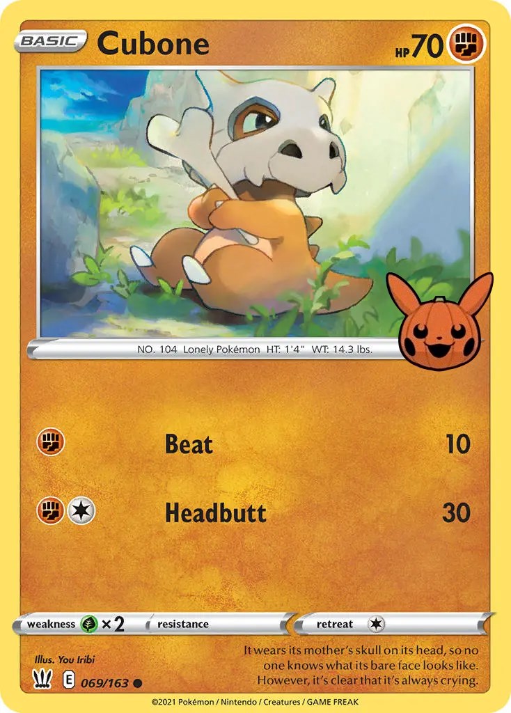 Cubone (069/163) [Trick or Trade] | GnG Games