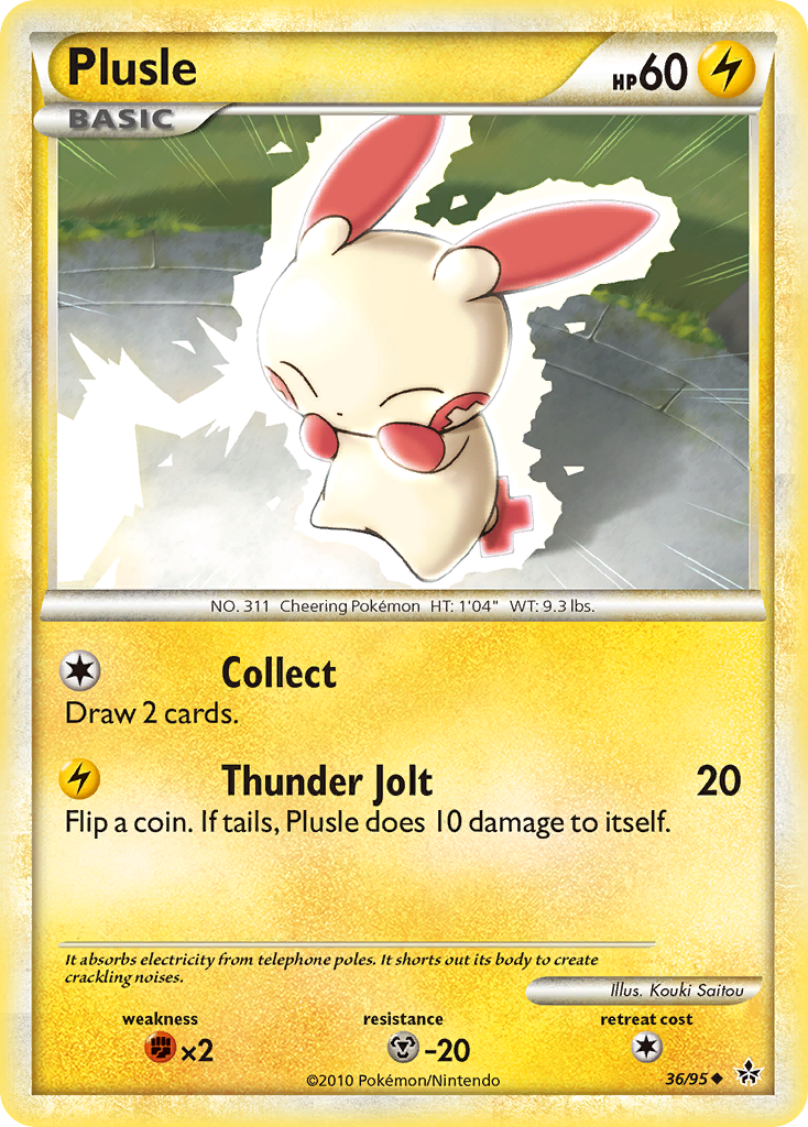 Plusle (36/95) [HeartGold & SoulSilver: Unleashed] | GnG Games