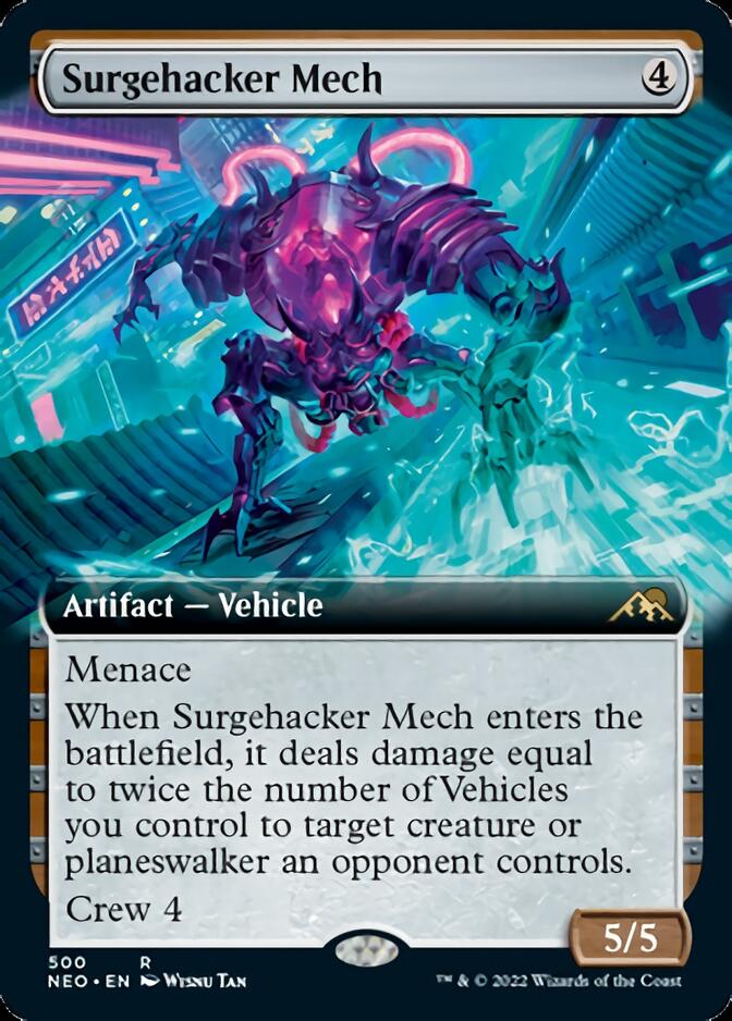 Surgehacker Mech (Extended Art) [Kamigawa: Neon Dynasty] | GnG Games
