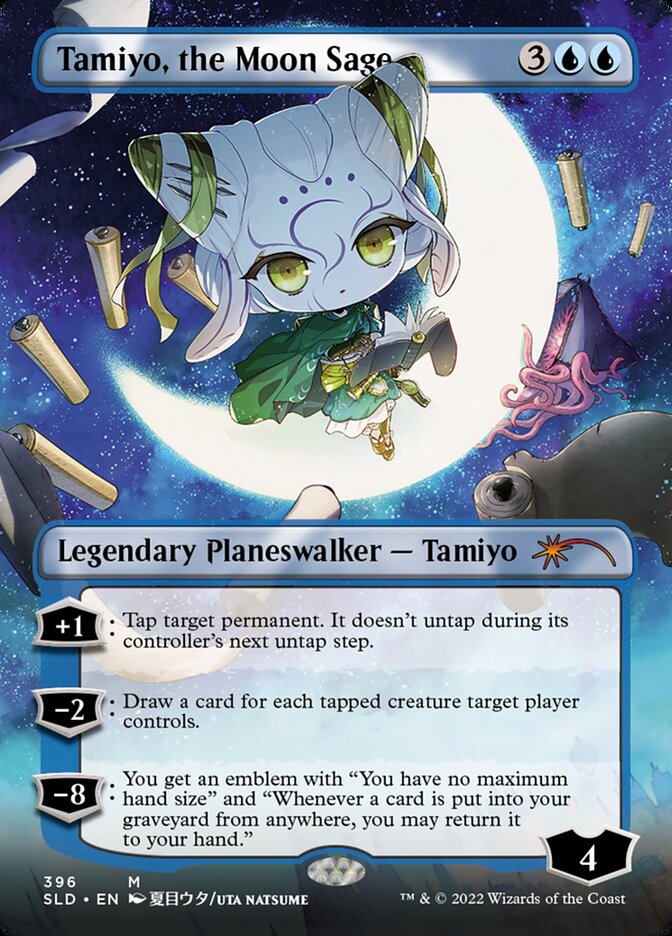 Tamiyo, the Moon Sage (Borderless) [Secret Lair Drop Series] | GnG Games