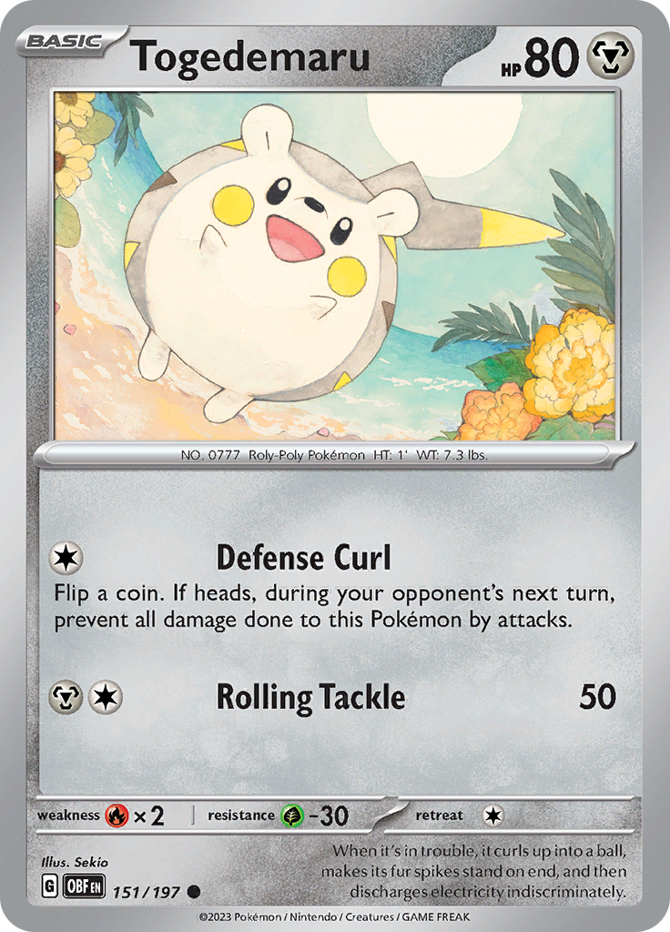 Togedemaru (151/197) [Scarlet & Violet: Obsidian Flames] | GnG Games