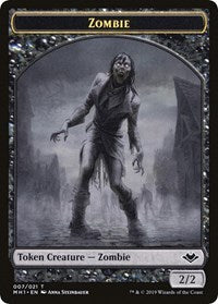 Zombie // Golem Double-Sided Token [Modern Horizons Tokens] | GnG Games