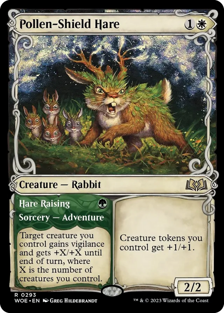 Pollen-Shield Hare // Hare Raising (Showcase) [Wilds of Eldraine] | GnG Games