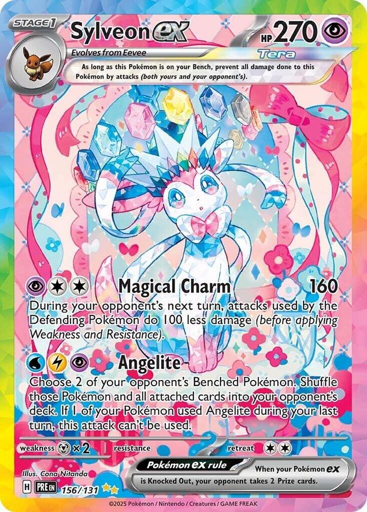 Sylveon ex (156/131) [Scarlet & Violet: Prismatic Evolutions] | GnG Games