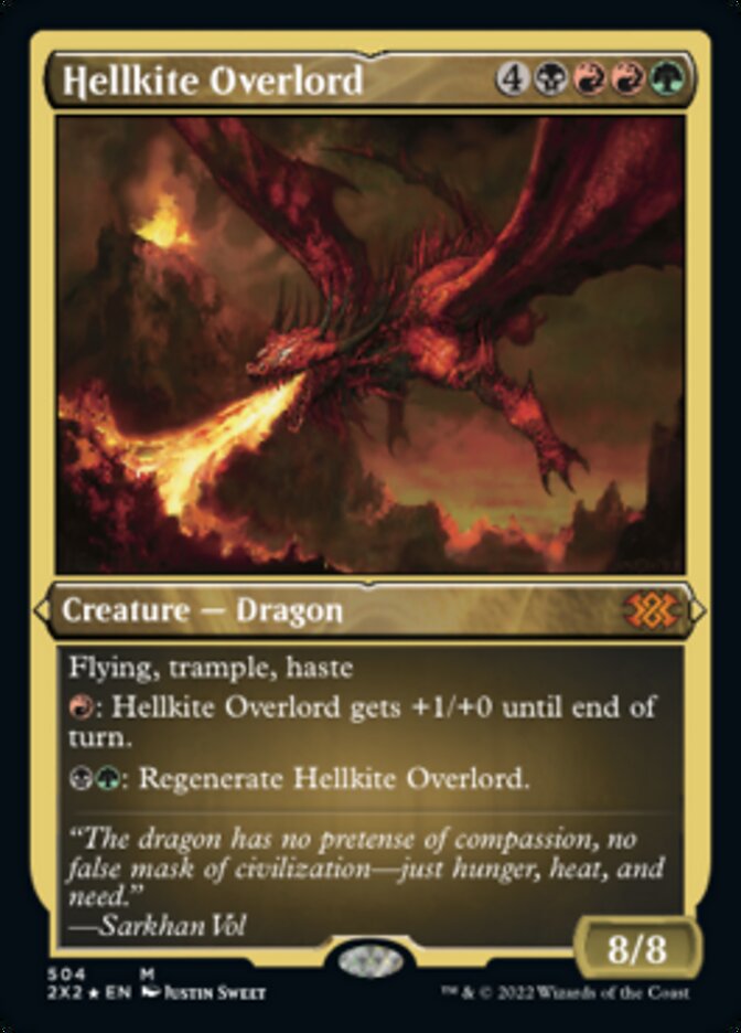 Hellkite Overlord (Foil Etched) [Double Masters 2022] | GnG Games