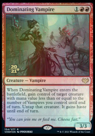 Dominating Vampire [Innistrad: Crimson Vow Prerelease Promos] | GnG Games