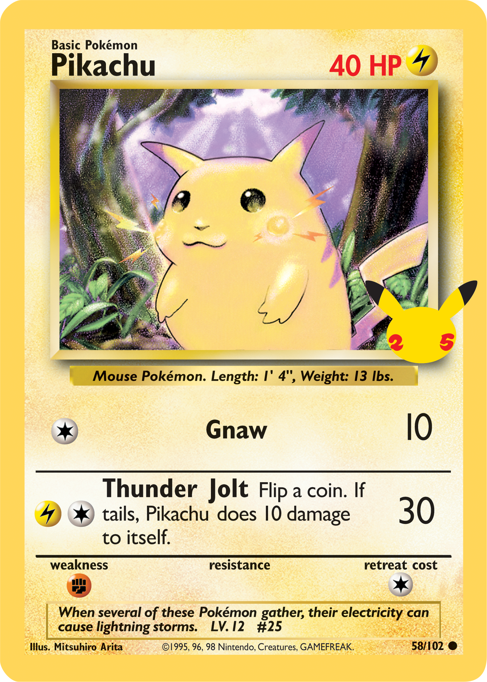 Pikachu (58/102) (Jumbo Card) [First Partner Pack] | GnG Games