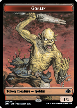 Goblin // Squirrel Double-Sided Token [Dominaria Remastered Tokens] | GnG Games