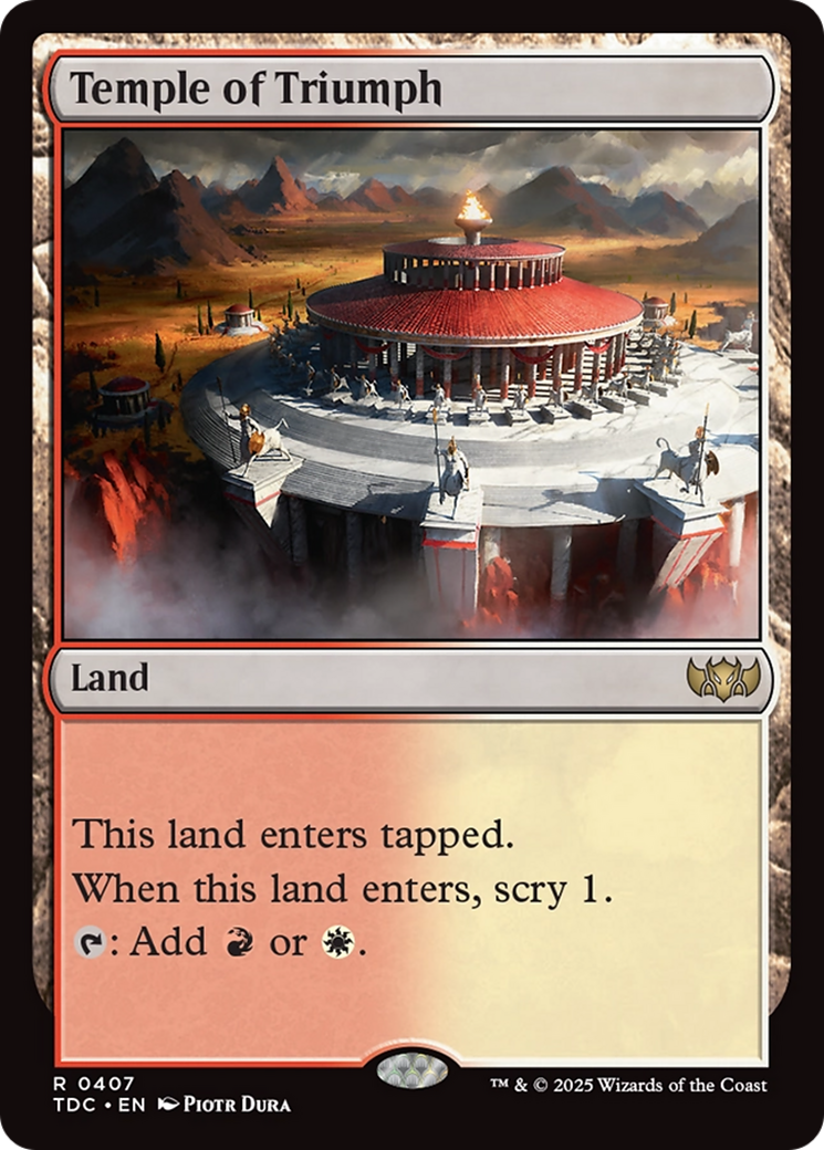 Temple of Triumph [Tarkir: Dragonstorm Commander] | GnG Games