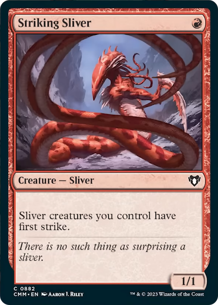 Striking Sliver [Commander Masters] | GnG Games